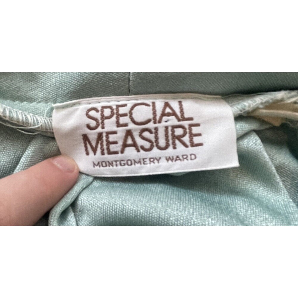 Vintage Montgomery Ward Shirt dress Fit And Flare MIDI Mint Green - Picture 9 of 9